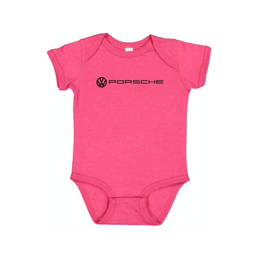 VW Porsche Logo Baby Onesie Romper