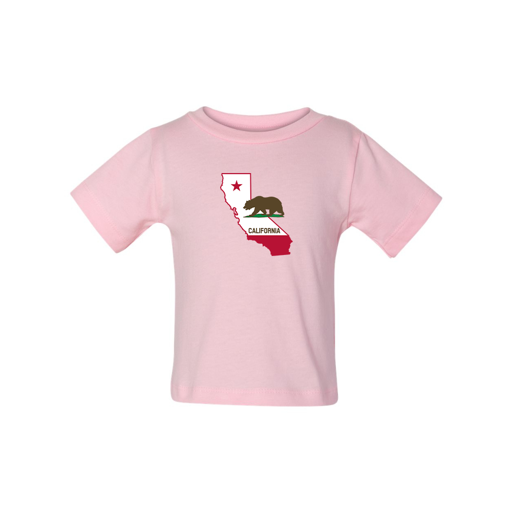 California Bear Map  BELLA CANVAS Infant Jersey Tee