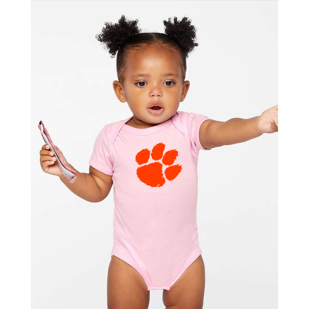 Clemson Tigers  Rabbit Skins Infant Baby Rib Bodysuit
