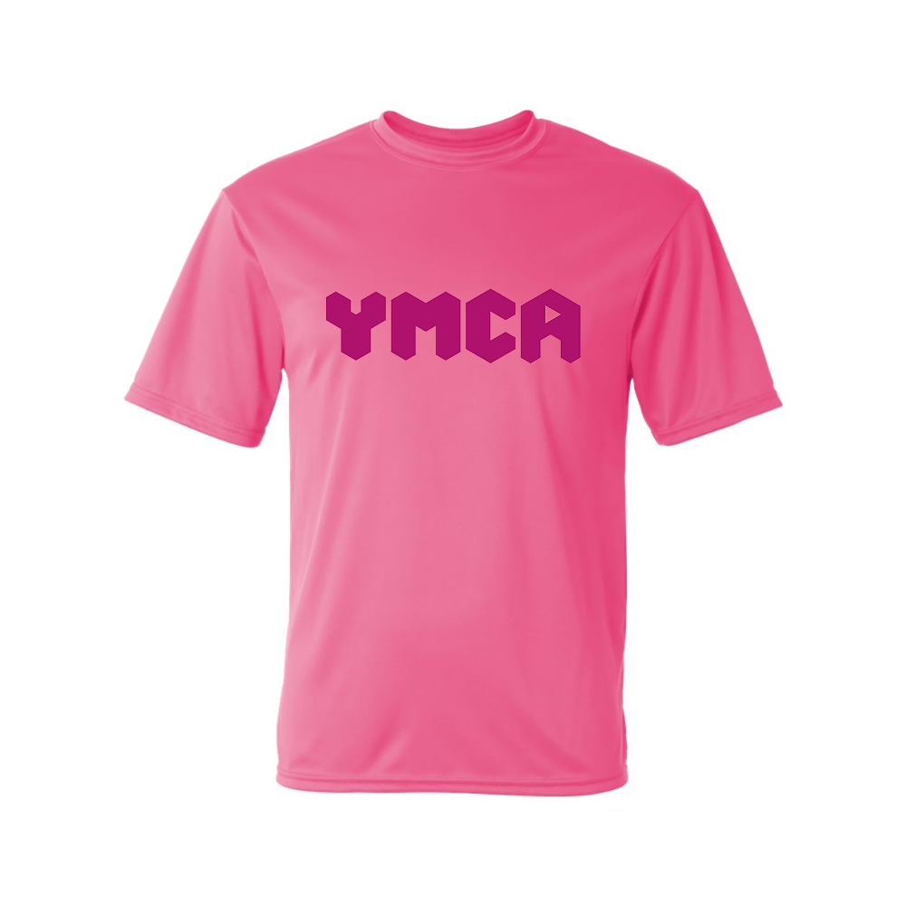 Men's  YMCA Mauve Performance T-Shirt