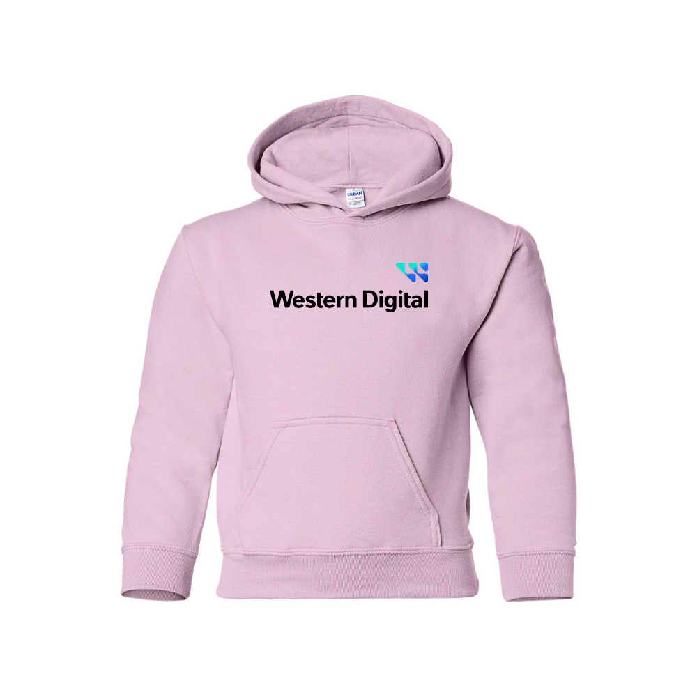 Youth Western Digital  Logo  Pullover Hoodie
