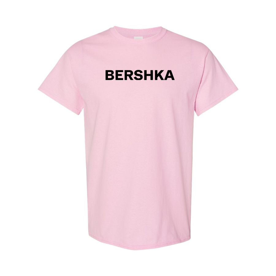 Men's Bershka  Logo Cotton T-Shirt