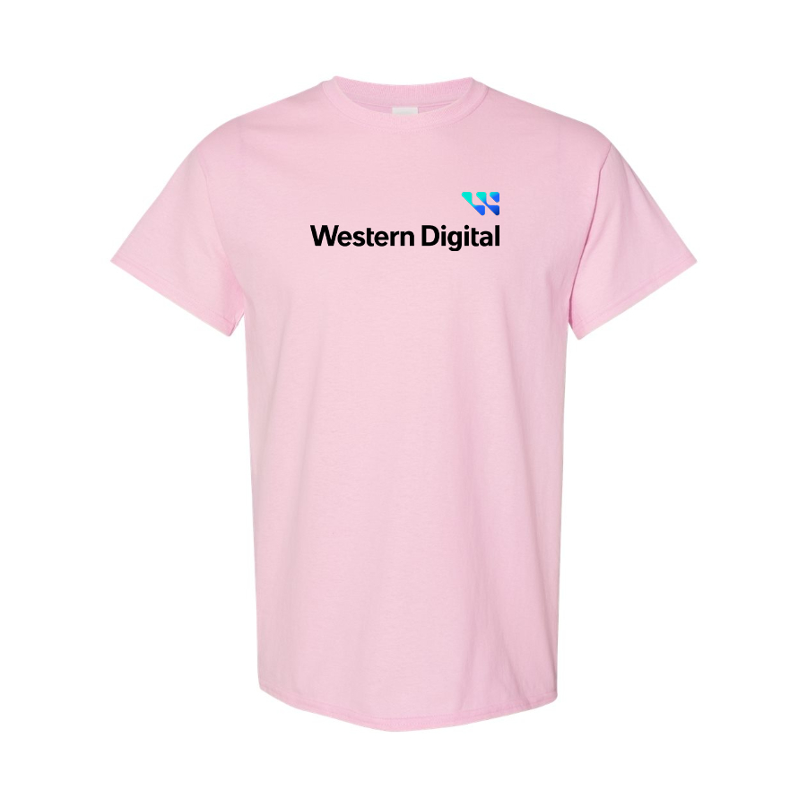 Men's Western Digital Logo Cotton T-Shirt
