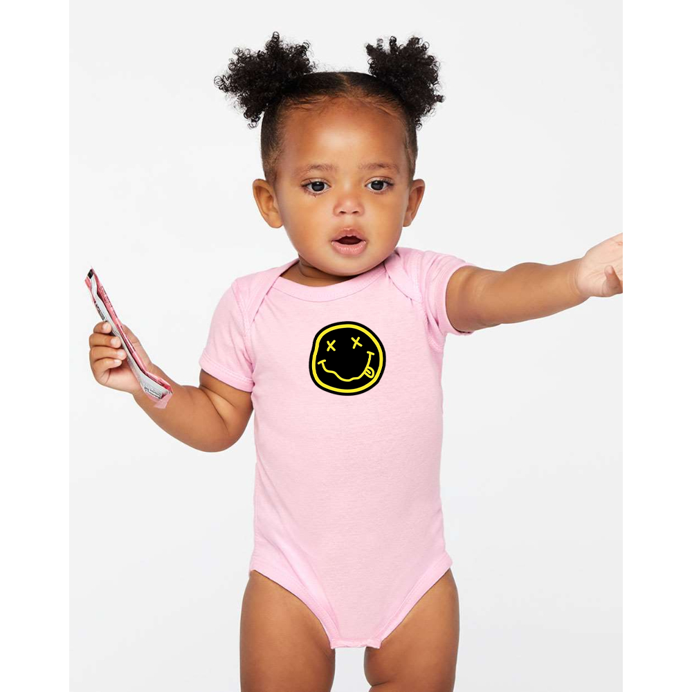 Nirvana Yellow and Black Face Rabbit Skins Infant Baby Rib Bodysuit
