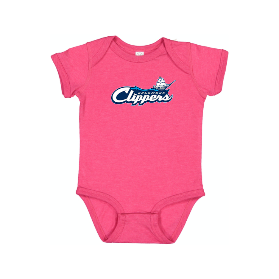 Columbus Clippers Logo Baby Onesie Romper
