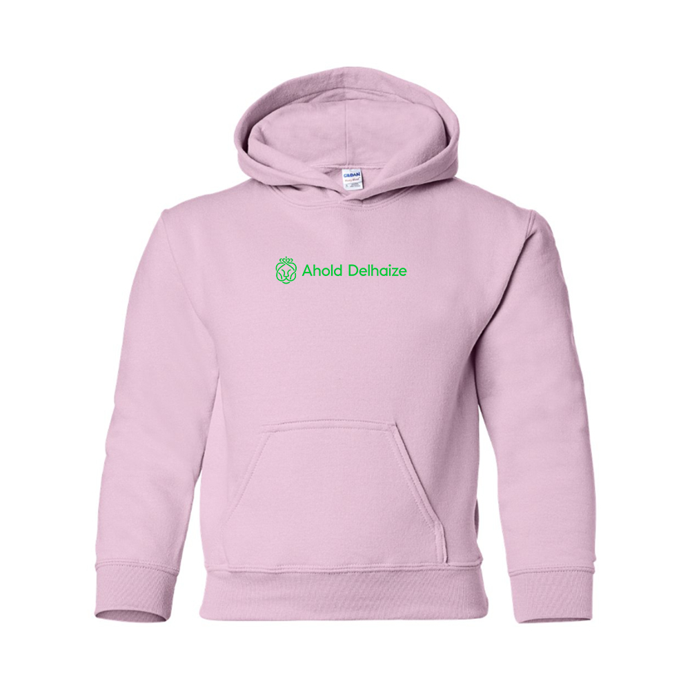 Youth  Ahold Delhaize Vertical Logo  Pullover Hoodie