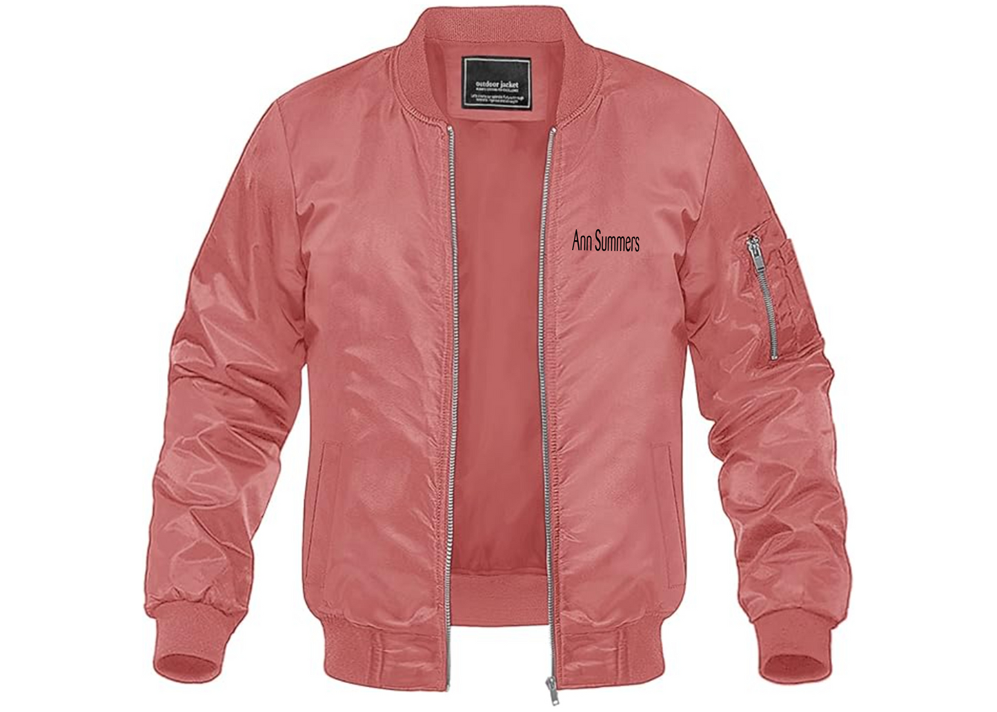 Men's Ann Summers Lightweight Bomber Jacket Windbreaker Softshell Varsity Jacket Coat