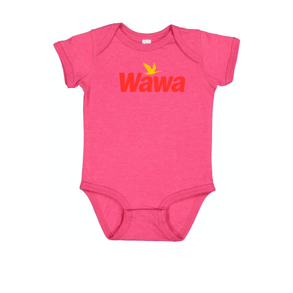Wawa Gas Station Logo Baby Onesie Romper