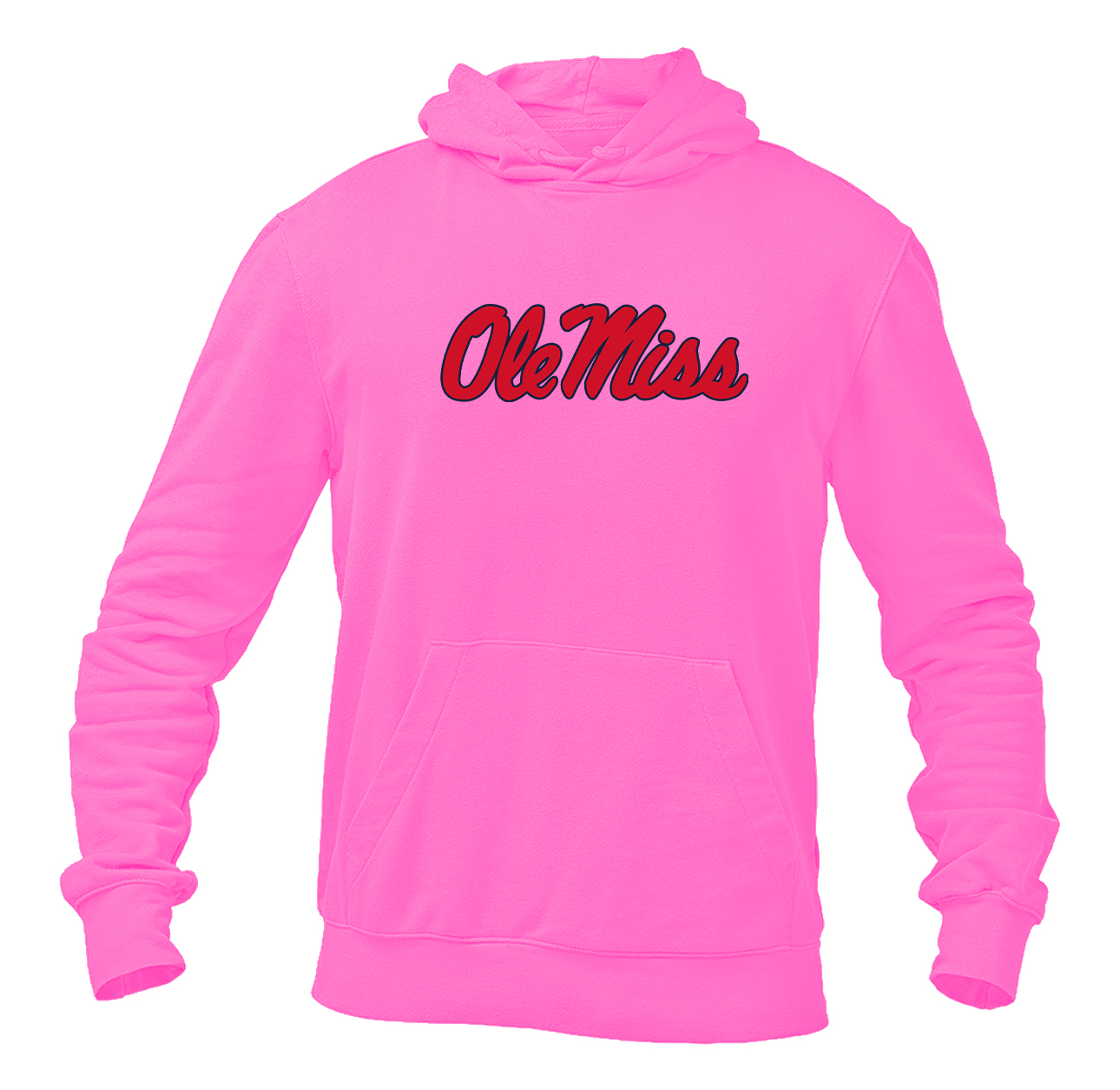 Men's Mississippi Rebels  Logo Pullover Hoodie