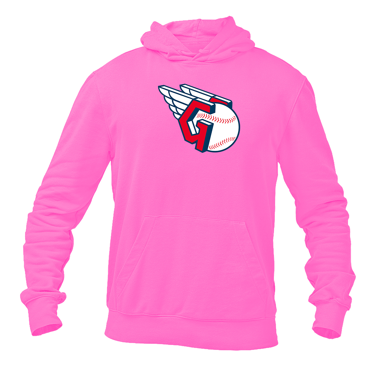 Men's Cleveland Guardians Logo Pullover Hoodie