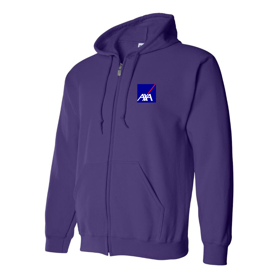 Men's Axa Logo Zipper Hoodie