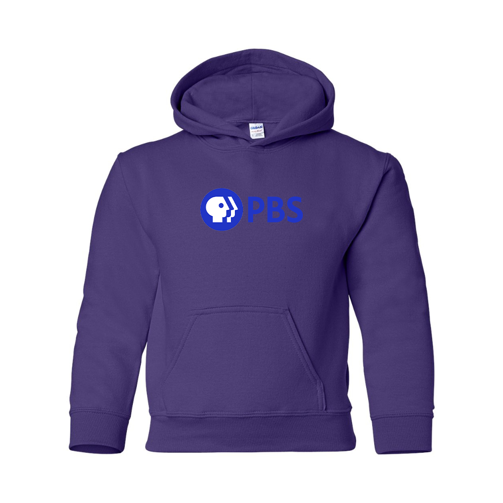 Youth  PBS Blue Gildan Heavy Blend  Hooded Sweatshirt