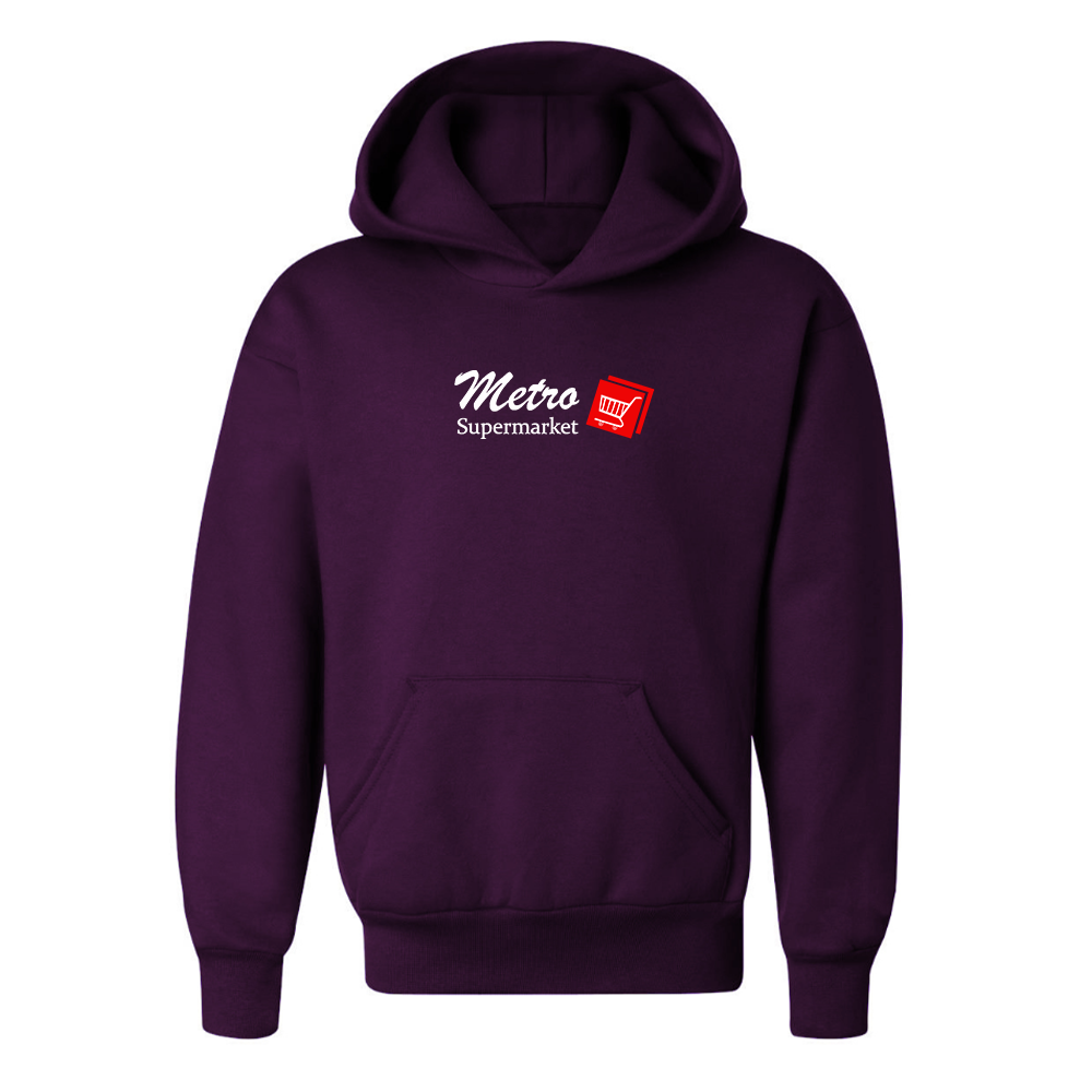 Youth Metro Supermarket Logo  Pullover Hoodie