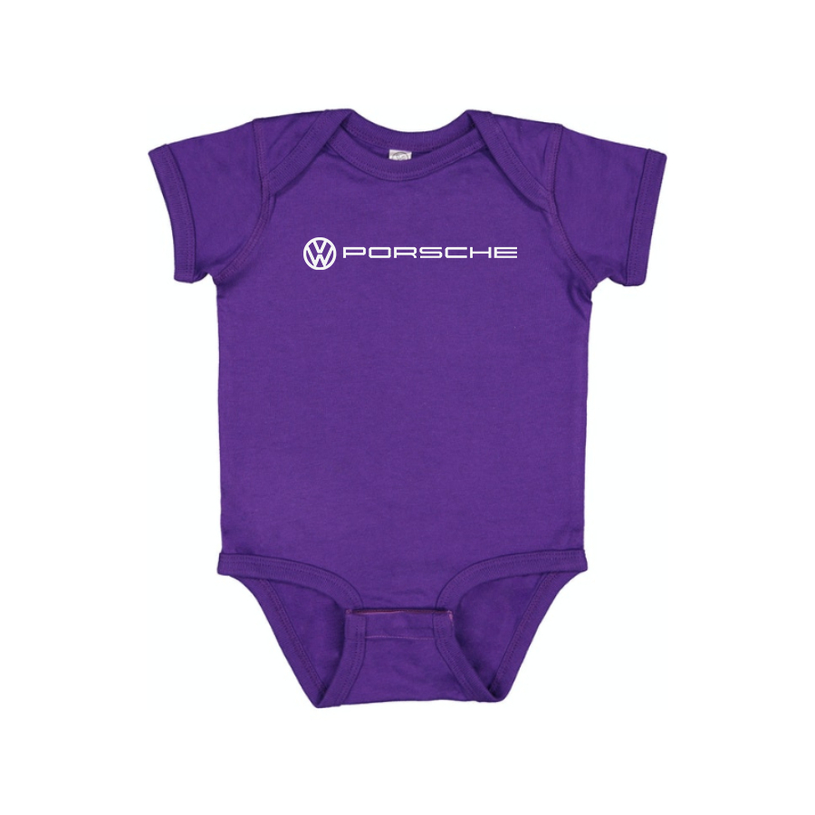 VW Porsche Logo Baby Onesie Romper