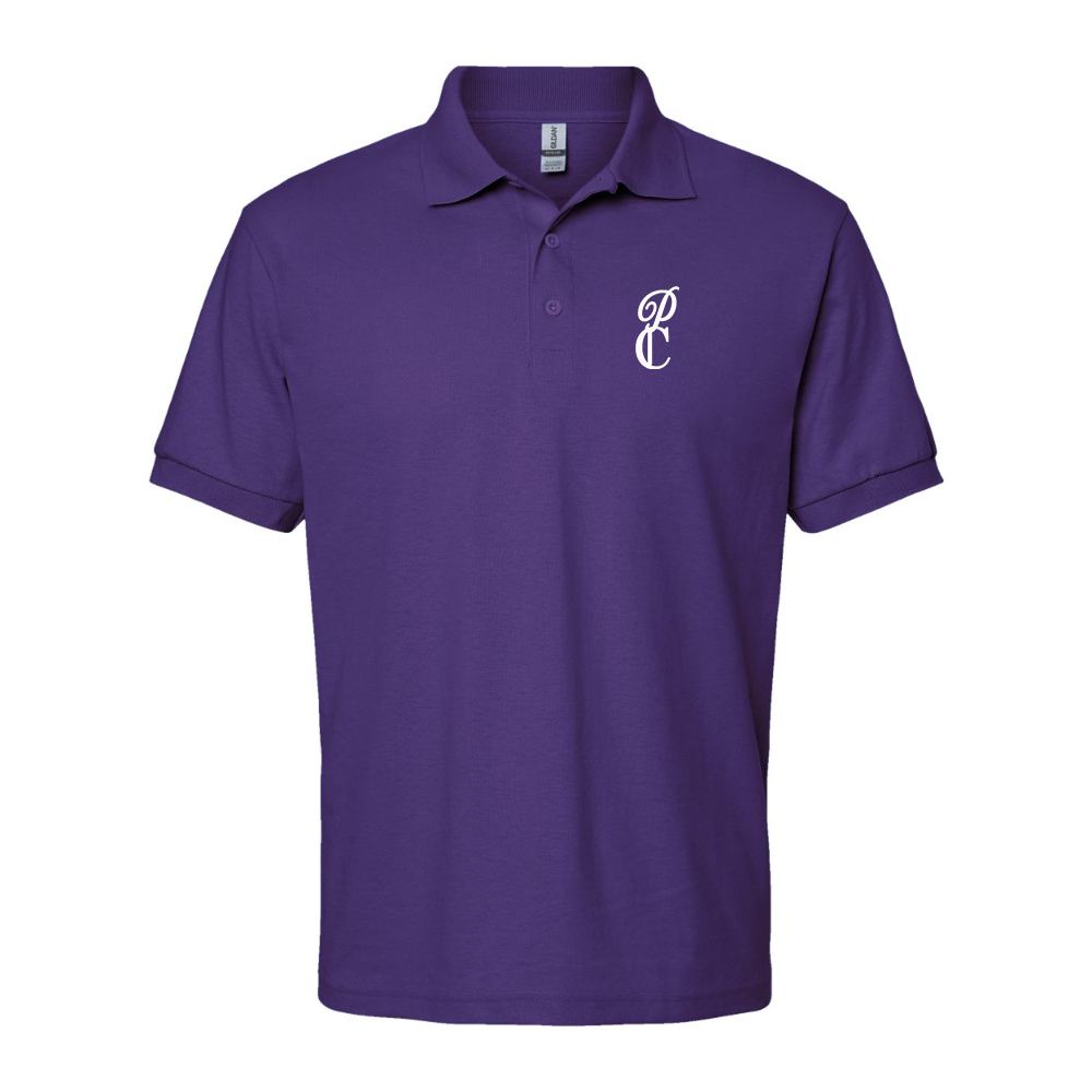 Men's P & C Black   Dry Blend Jersey Polo