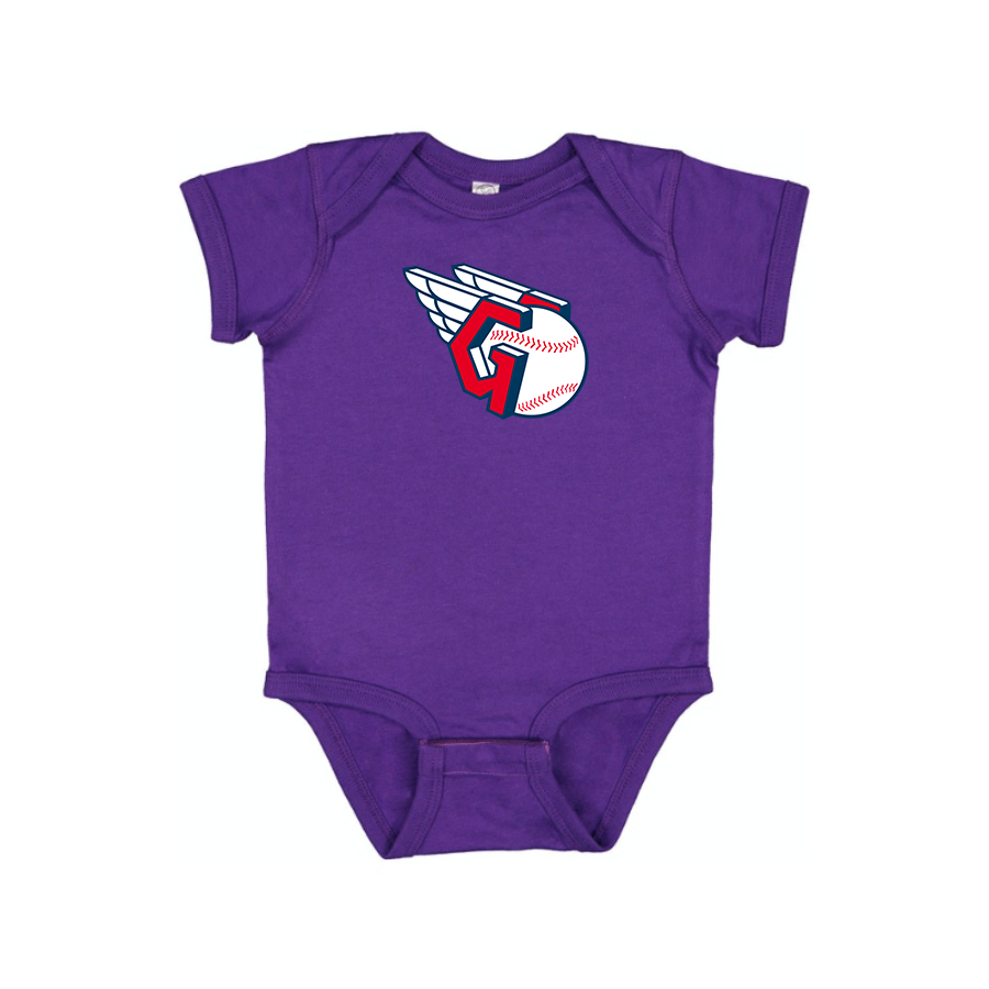 Cleveland Guardians  Logo Baby Onesie Romper