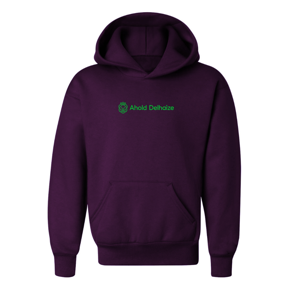 Youth  Ahold Delhaize Vertical Logo  Pullover Hoodie