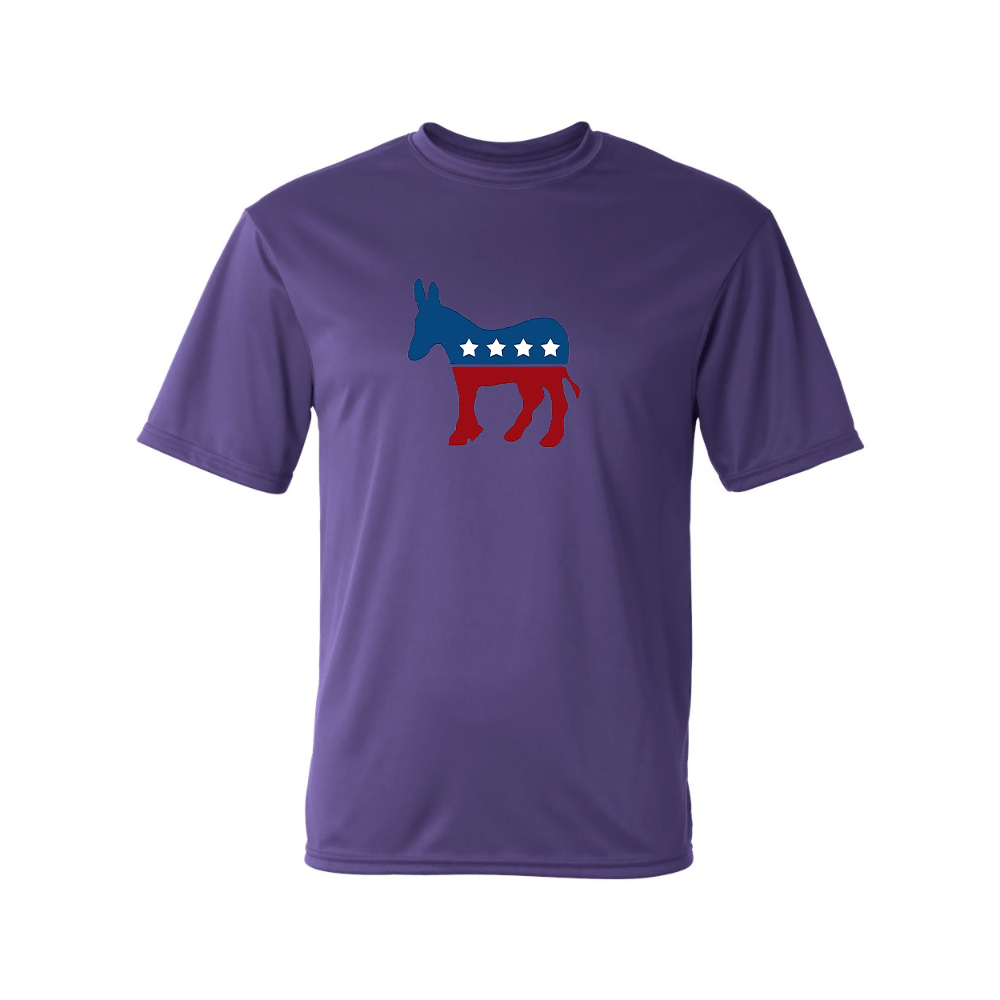 Men's Democrat Election Symbol Performance T-Shirt