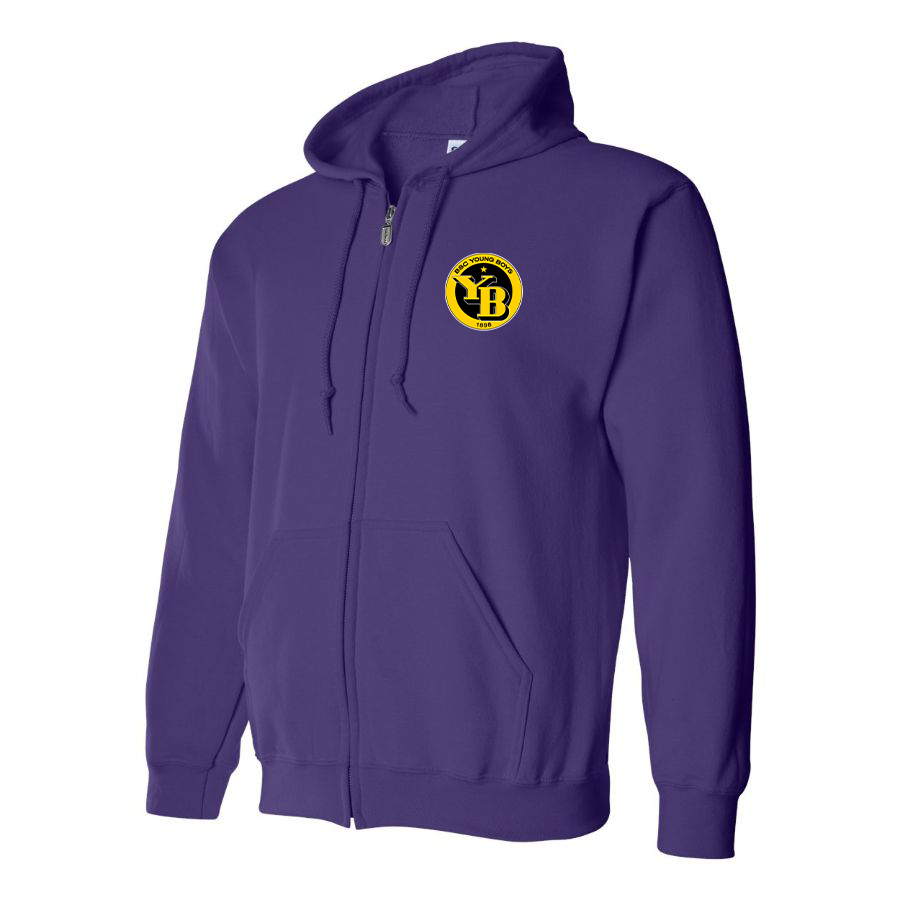 Men's Young Boys Soccer Zipper Hoodie