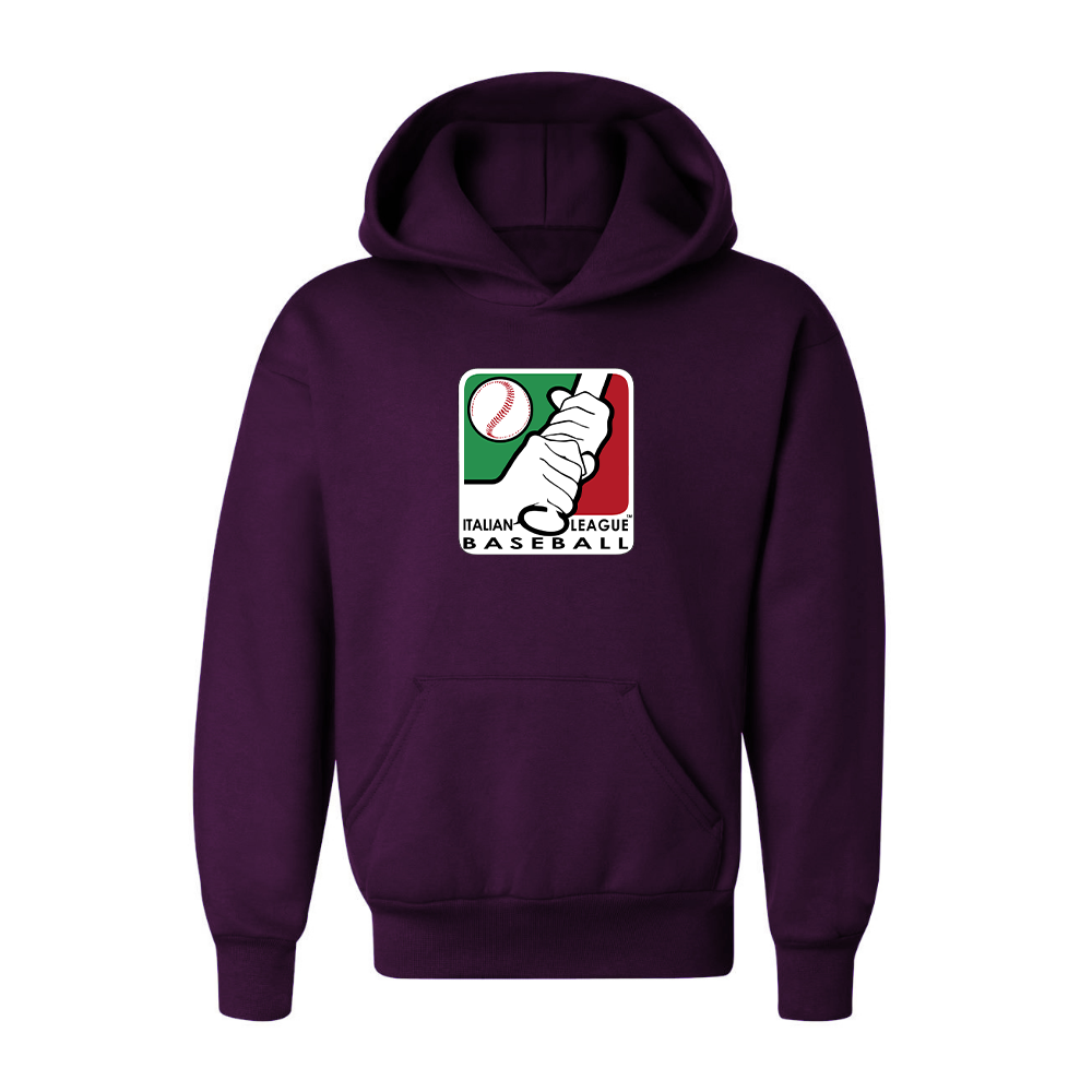 Youth  Italian Baseball League Logo Pullover Hoodie