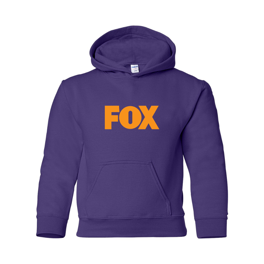 Youth  Fox Gildan Heavy Blend  Hooded Sweatshirt
