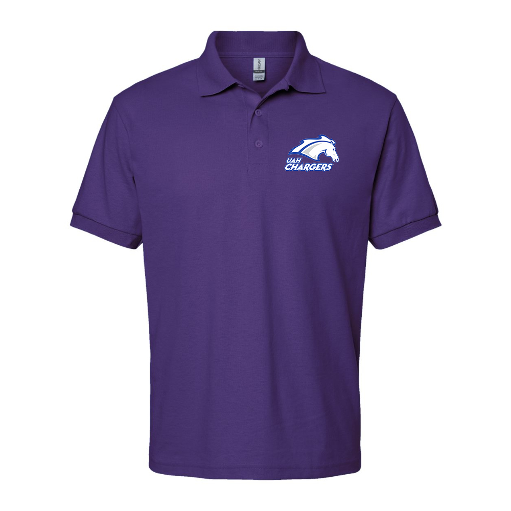 Men's Alabama Huntsville Chargers Wildcats Dry Blend Jersey Polo
