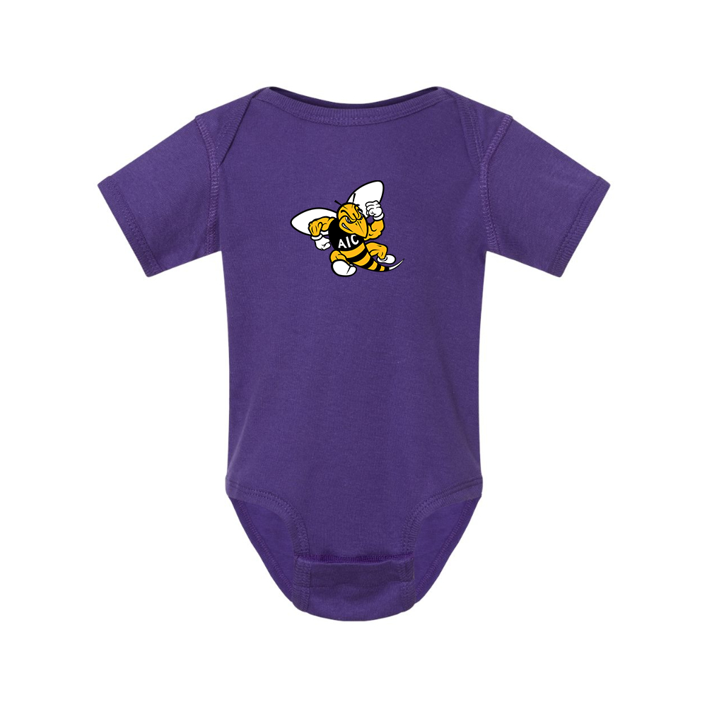 AIC Yellow Jackets   Rabbit Skins Infant Baby Rib Bodysuit