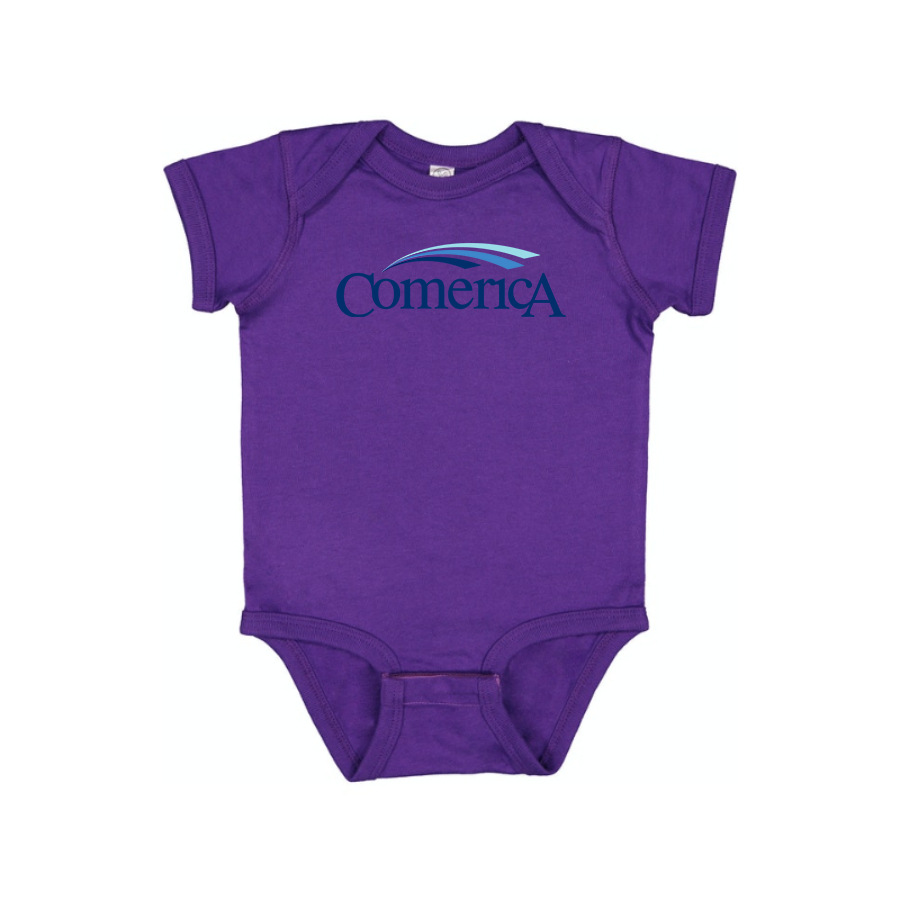 Comerica  Logo Baby Onesie Romper