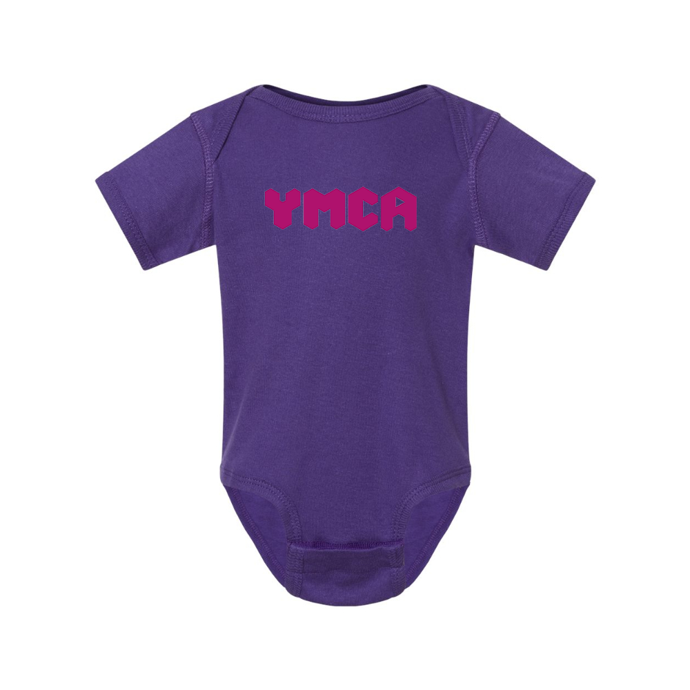 YMCA Mauve Rabbit Skins Infant Baby Rib Bodysuit