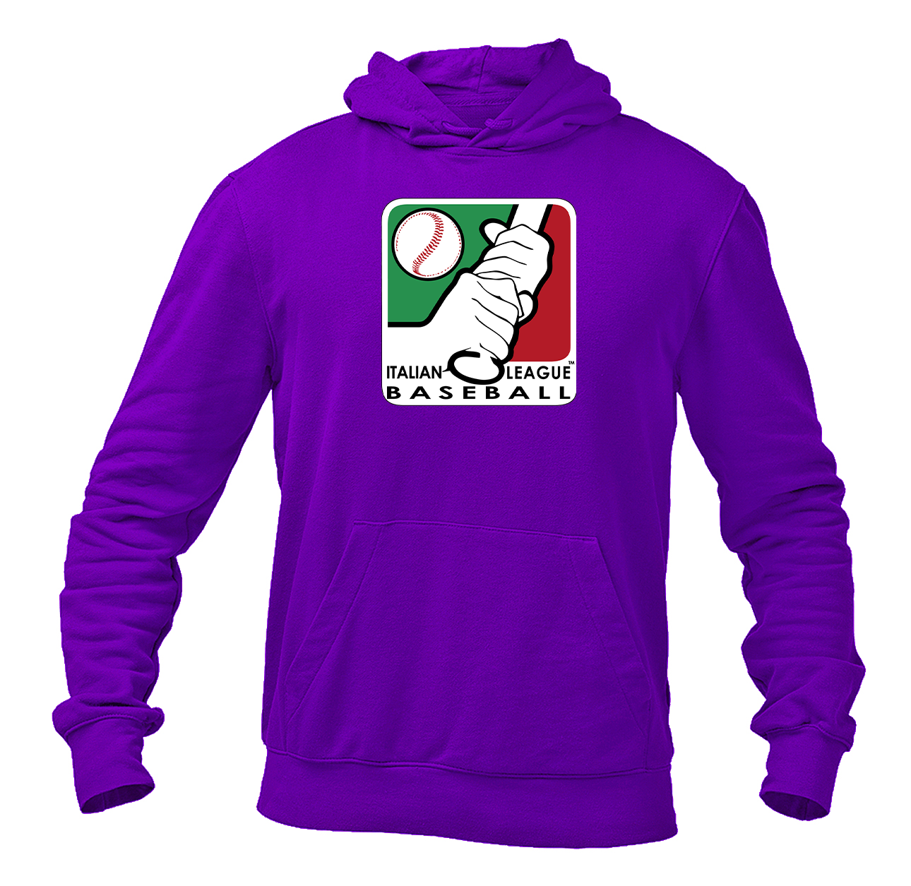 Men's Italian Baseball League Logo Pullover Hoodie