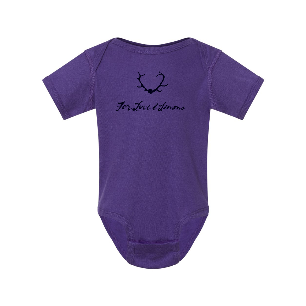 For Loves & Lemons Rabbit Skins Infant Baby Rib Bodysuit