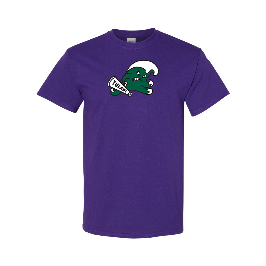 Men's Tulane Green Wave Logo   Cotton T-Shirt