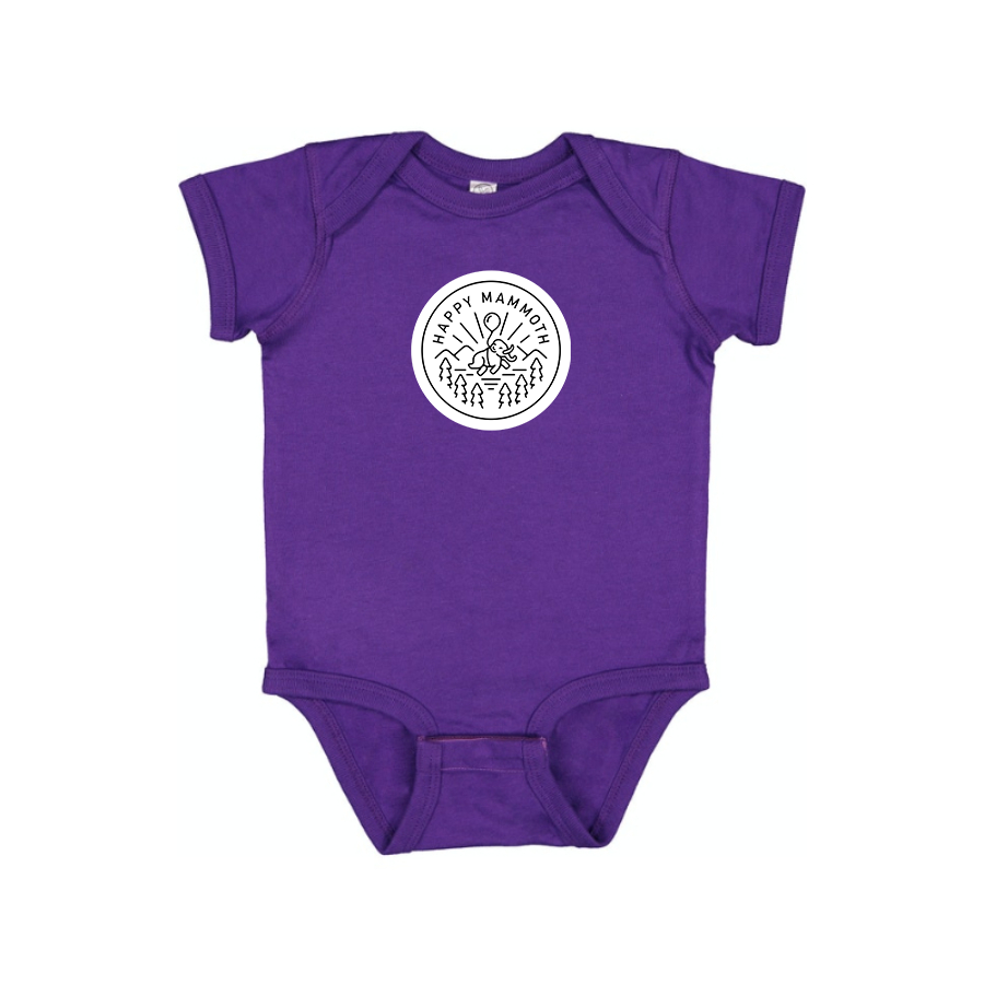 Happy Mammoth Logo Baby Onesie Romper