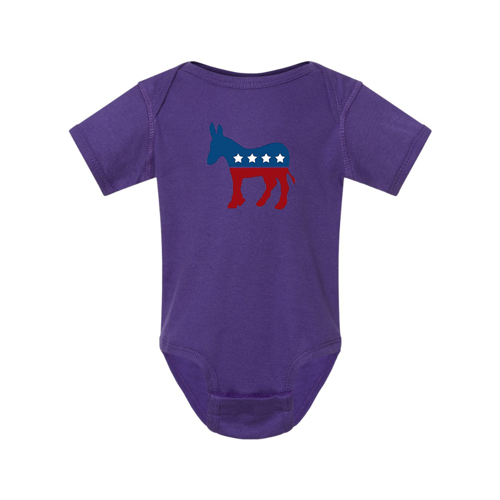 Democrat Election Symbol Rabbit Skins Infant Baby Rib Bodysuit