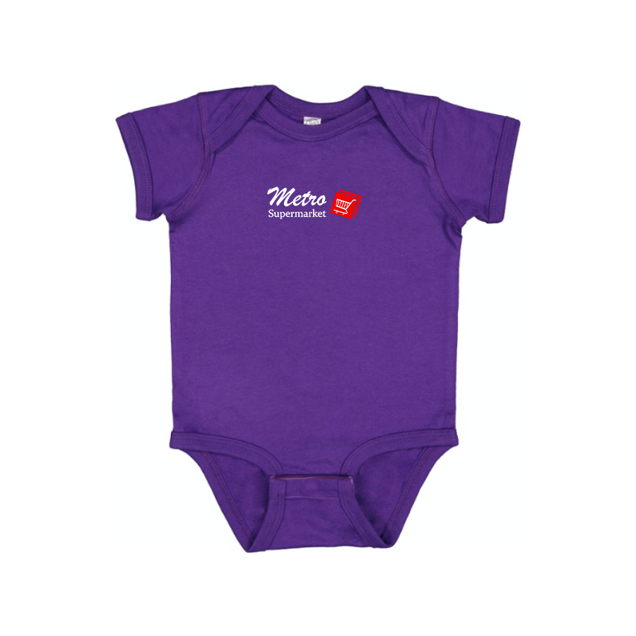 Metro Supermarket Logo  Baby Onesie Romper