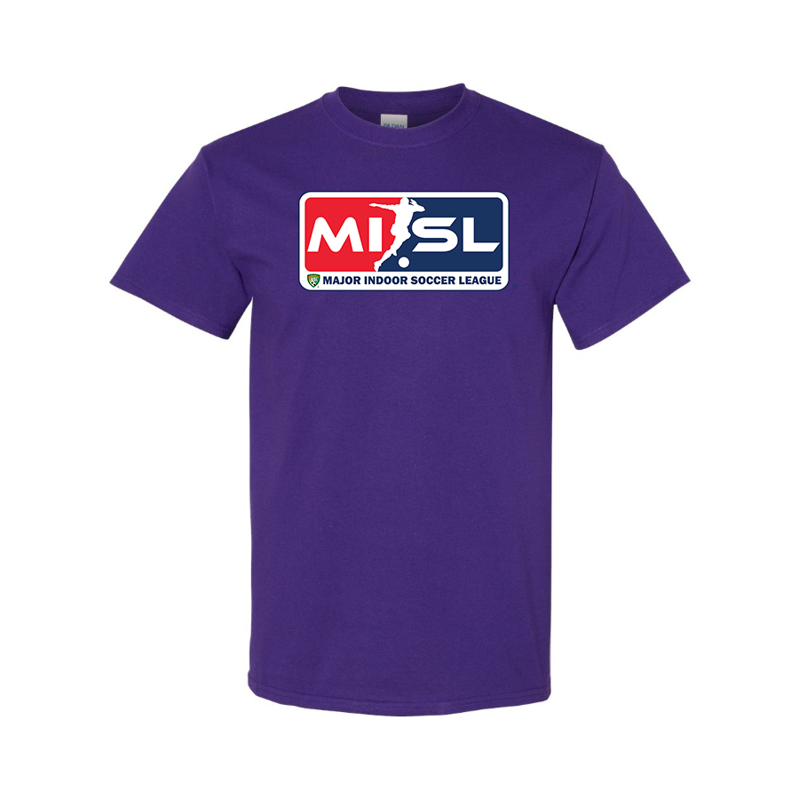 Men's Major Indoor Soccer League Logo Cotton T-Shirt