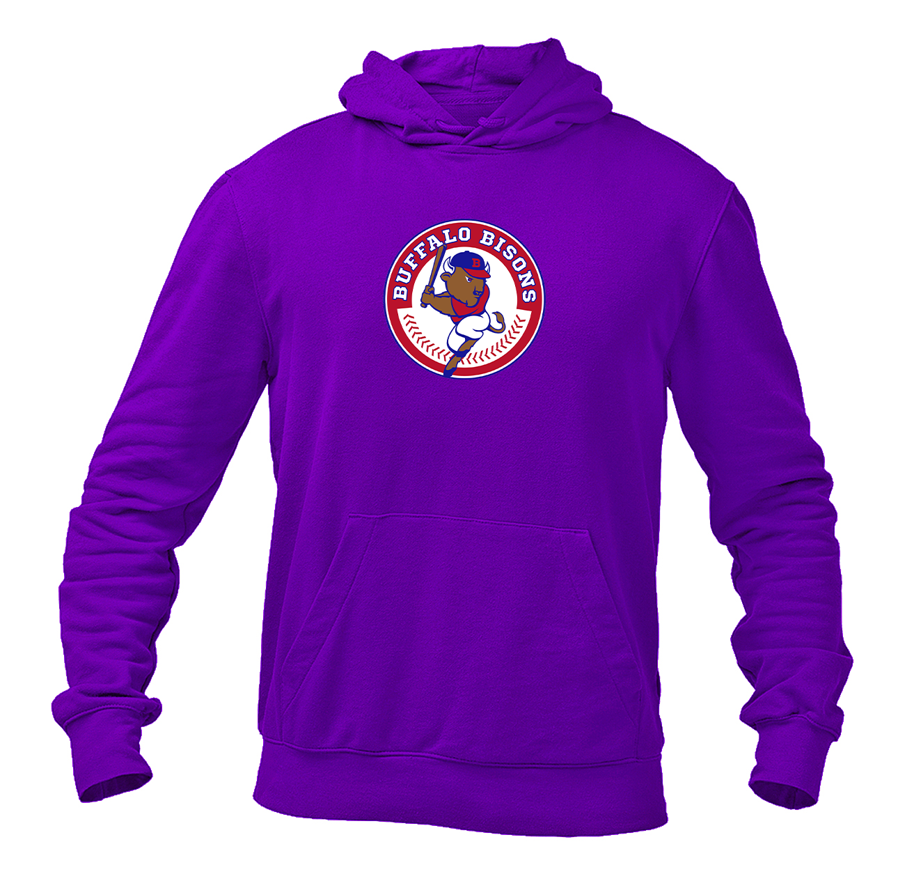 Men's Buffalo Bisons Logo Pullover Hoodie