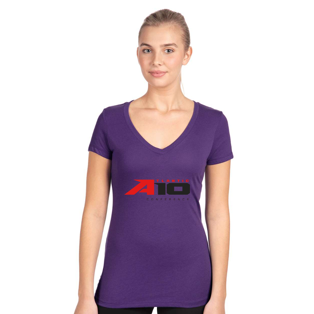 Women's Atlantic 10 Conference  Next Level V-Neck T-Shirt