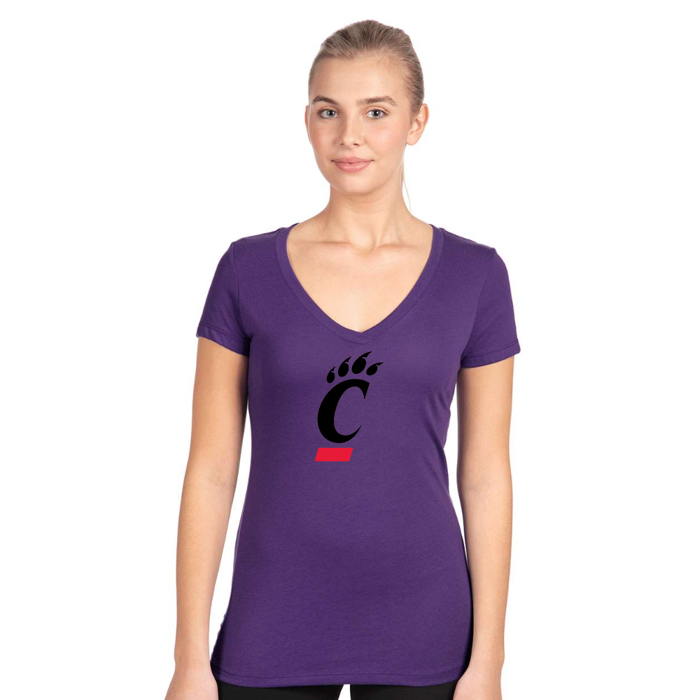 Women's Cincinnati Bearcats Next Level V-Neck T-Shirt