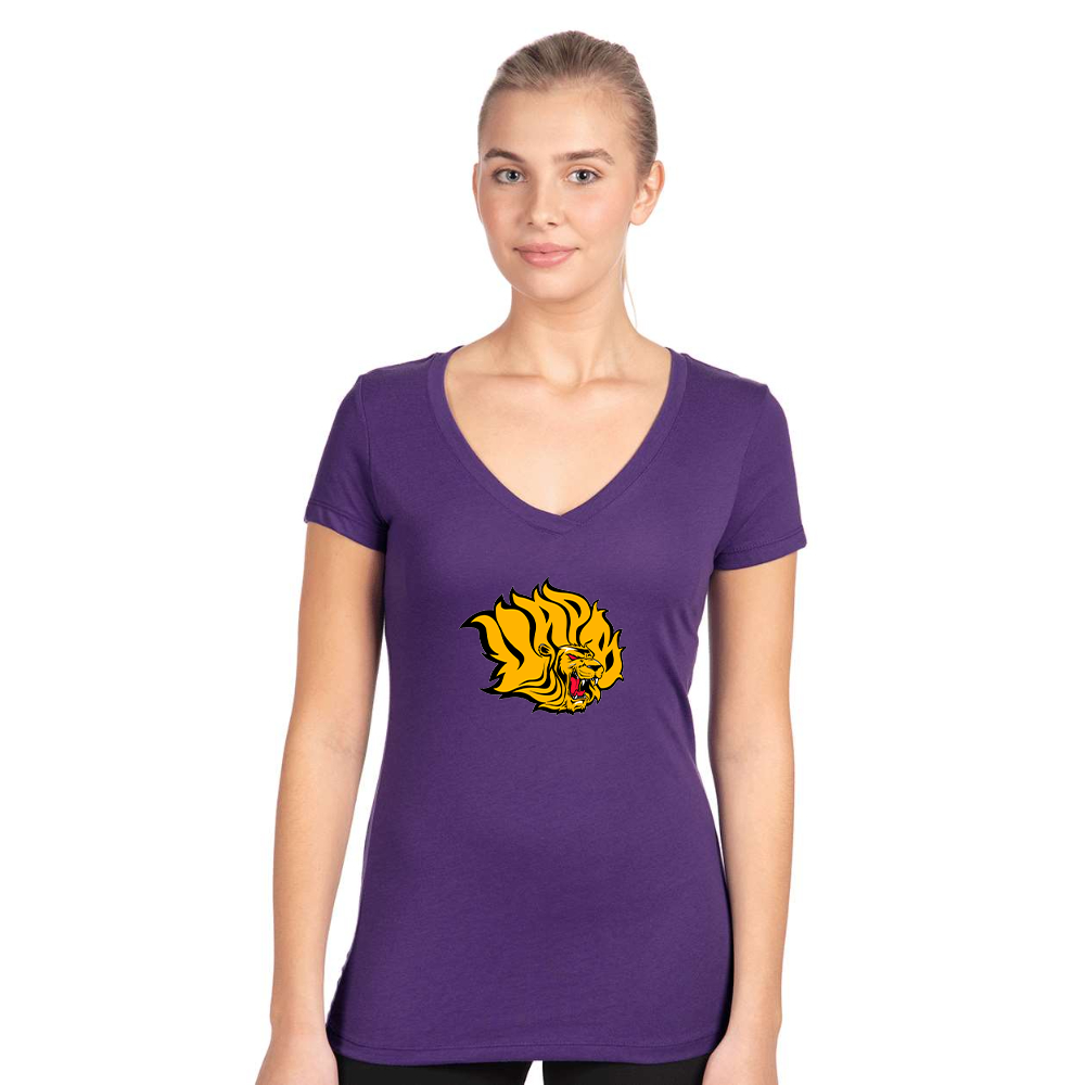 Women's  Arkansas PB Golden Lions Next Level V-Neck T-Shirt