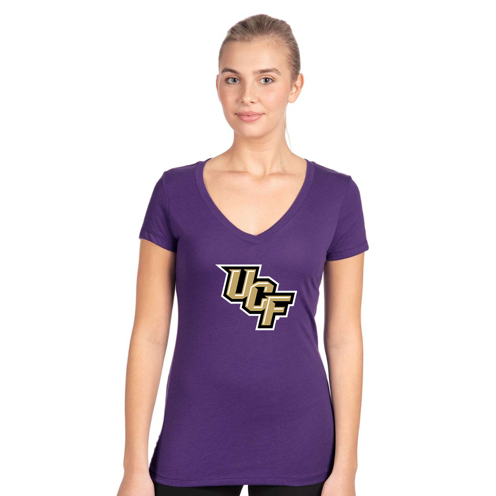 Women's Central Florida Knights  Next Level V-Neck T-Shirt