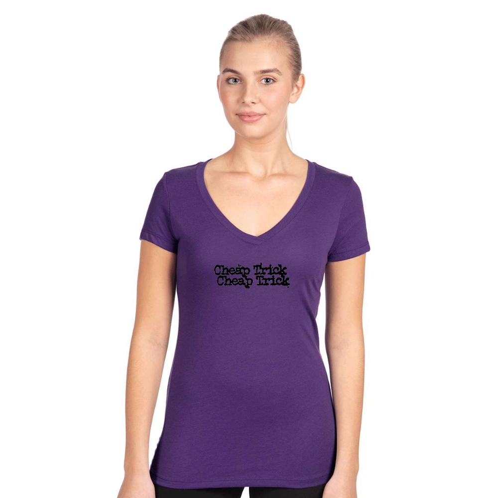 Women's Cheap Trick   Next Level V-Neck T-Shirt