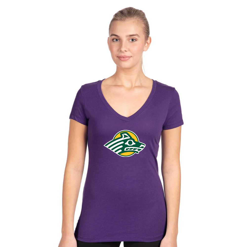 Women's Alaska Anchorage Seawolves  Next Level V-Neck T-Shirt