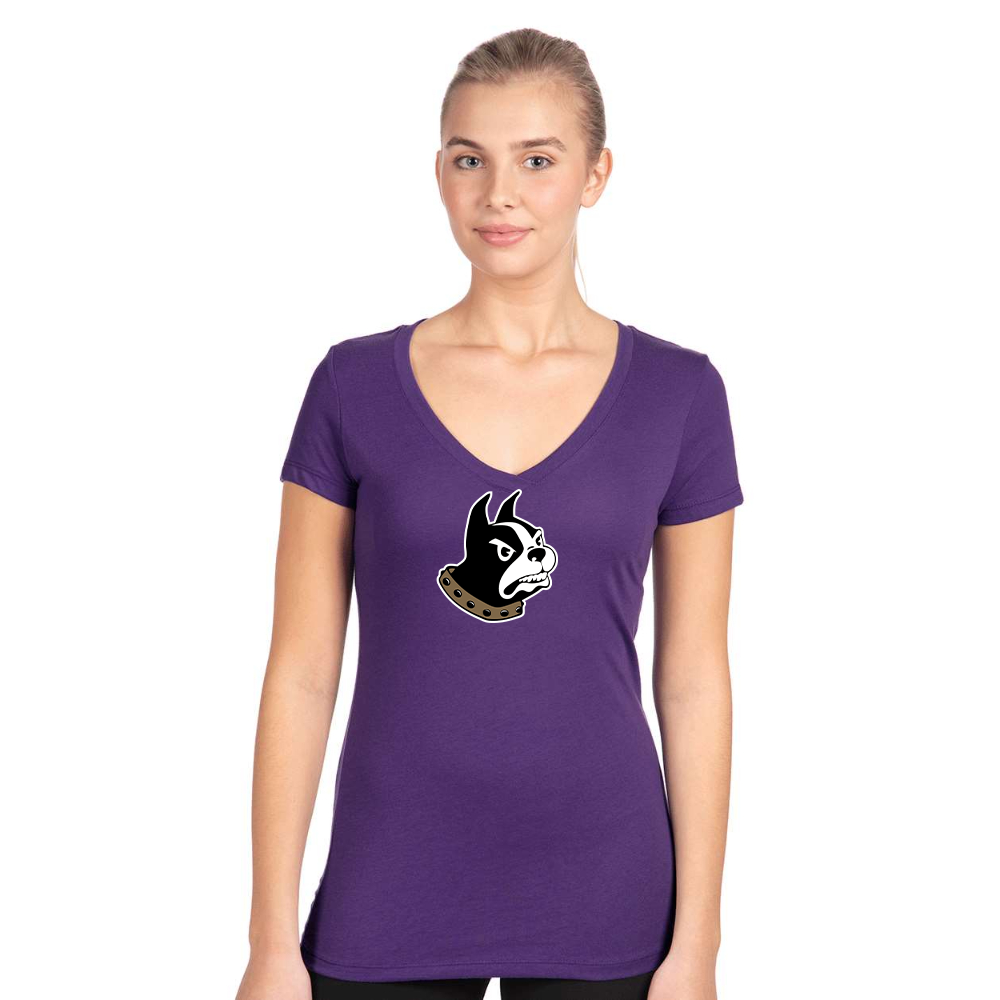 Women's   Woffrd Terriers   Next Level V-Neck T-Shirt