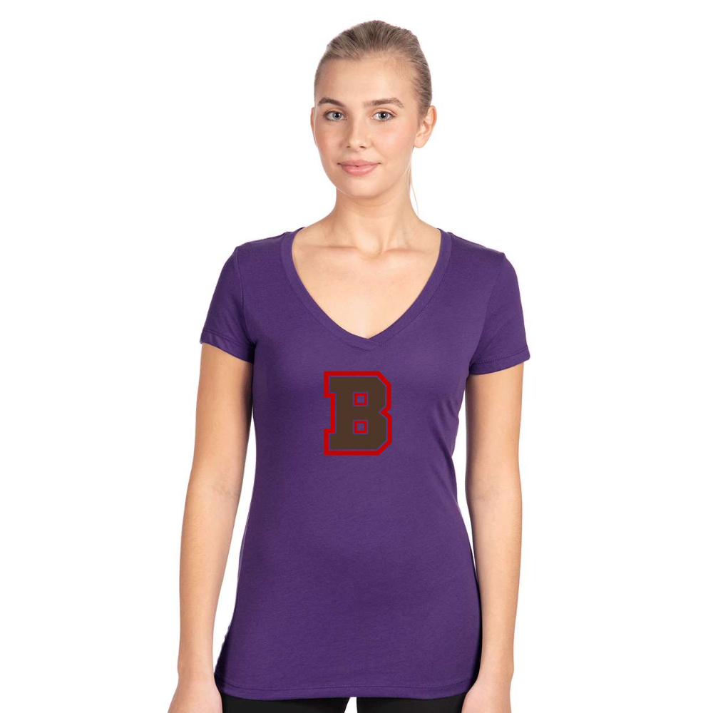 Women's Brown Bears  Next Level V-Neck T-Shirt