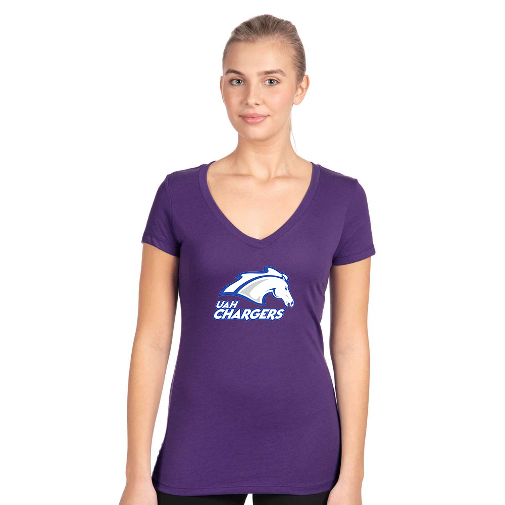 Women's Alabama Huntsville Chargers Next Level V-Neck T-Shirt