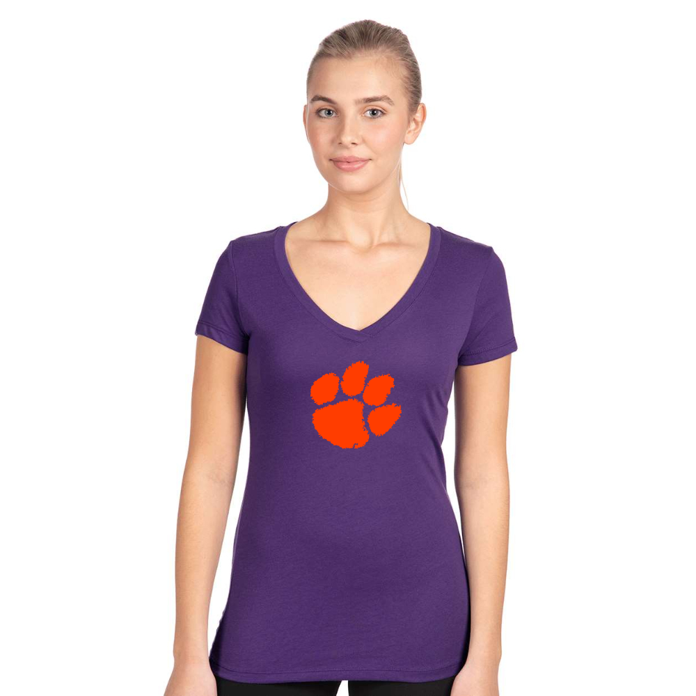 Women's Clemson Tigers Next Level V-Neck T-Shirt