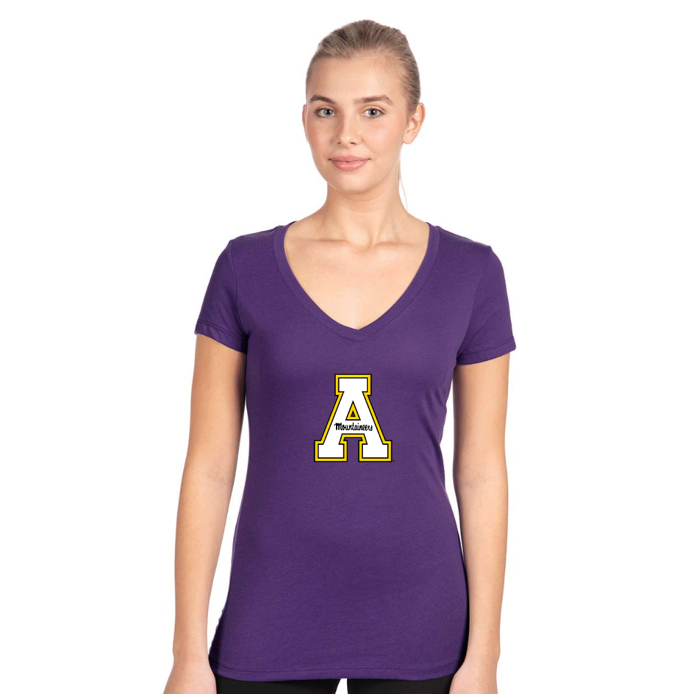 Women's Appalachian State Mountaineers   Next Level V-Neck T-Shirt