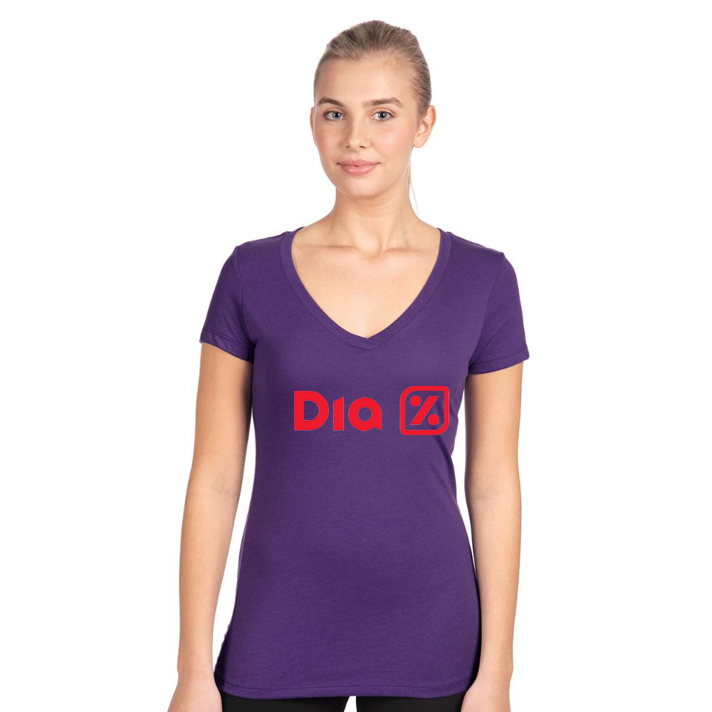 Women's Dia  Next Level V-Neck T-Shirt