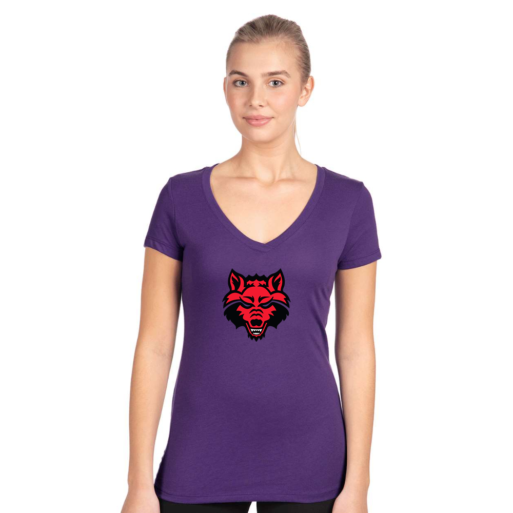 Women's  Arkansas State Red Wolves Next Level V-Neck T-Shirt